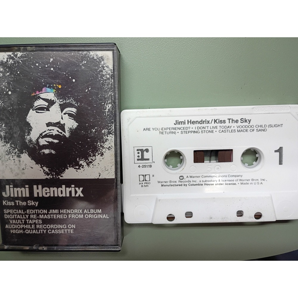 Jimi Hendrix Kiss The Sky Cassette Tape Reprise 4-25119 Re-Mastered Rock Music